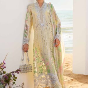 3 Piece Unstitched Embroidered Lawn Suit | EID LAWN-25-04